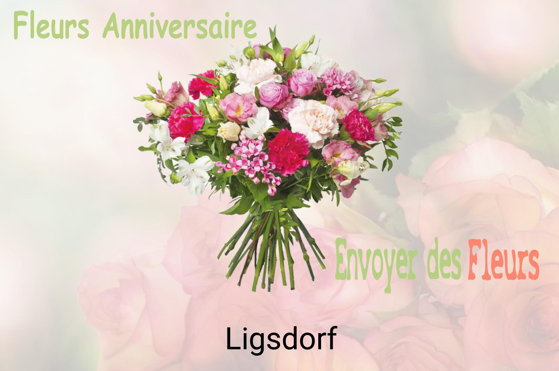 Bouquet de fleurs d’anniversaire livré à Ligsdorf