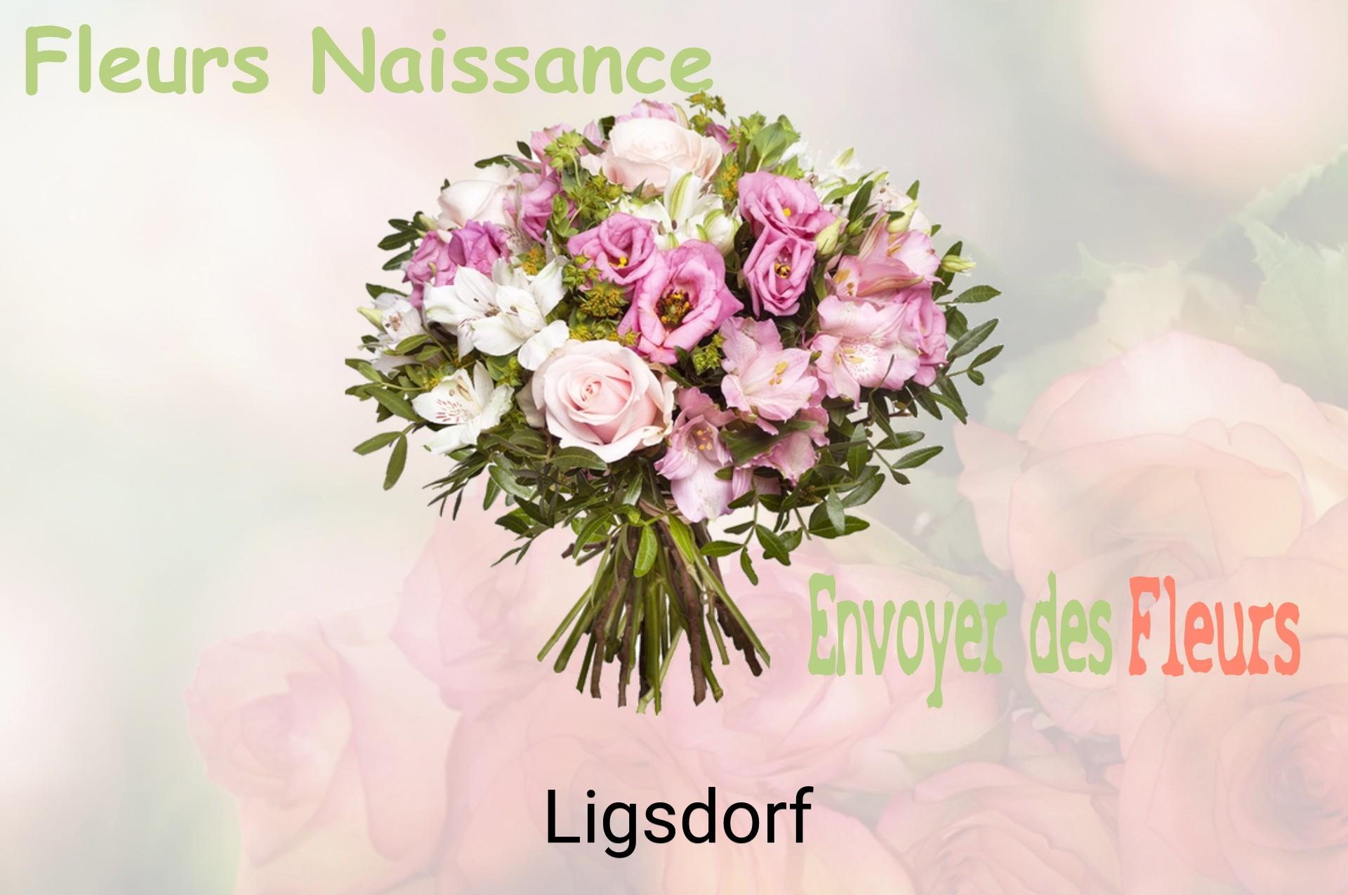 Bouquet de fleurs de naissance livré à Ligsdorf